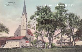 Kundl, Gasthof St. Leonhard  - Oesterreich - alte historische Fotos Ansichten Bilder Aufnahmen Ansichtskarten 