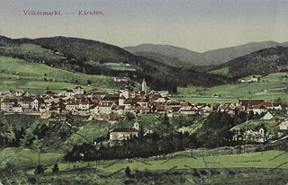 Völkermarkt Stadtansicht - Kärnten - alte historische Fotos Ansichten Bilder Aufnahmen Ansichtskarten 