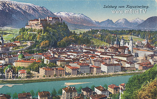 Salzburg vom Kapuzinerberg - Salzburg(Stadt) - alte historische Fotos Ansichten Bilder Aufnahmen Ansichtskarten 