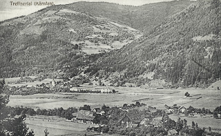 Blick von Töbring nach Treffen - Europa - alte historische Fotos Ansichten Bilder Aufnahmen Ansichtskarten 