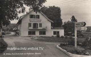 Gasthof - Pension Kreuzwirt - Villach - alte historische Fotos Ansichten Bilder Aufnahmen Ansichtskarten 