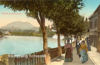 Draupromenade, um 1910 - Kärnten - alte historische Fotos Ansichten Bilder Aufnahmen Ansichtskarten 