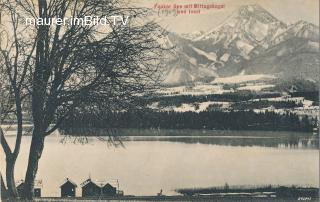 Faakersee mit MIttagskogel - Villach - alte historische Fotos Ansichten Bilder Aufnahmen Ansichtskarten 