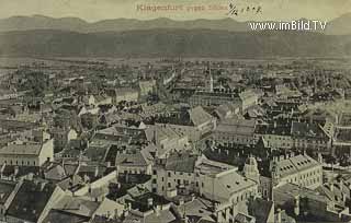 Klagenfurt gegen Süden - Klagenfurt am Wörthersee - alte historische Fotos Ansichten Bilder Aufnahmen Ansichtskarten 