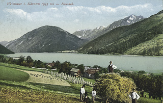 Weissensee Heuernte - alte historische Fotos Ansichten Bilder Aufnahmen Ansichtskarten 