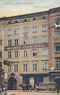 Salzburg - Mozarts Geburtshaus - Salzburg - alte historische Fotos Ansichten Bilder Aufnahmen Ansichtskarten 