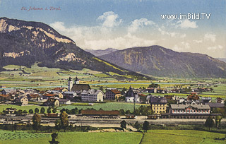 St. Johann mit Bahnhof - Kitzbühel - alte historische Fotos Ansichten Bilder Aufnahmen Ansichtskarten 