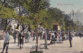 Meran, Kurpromenade - Trentino Südtirol - alte historische Fotos Ansichten Bilder Aufnahmen Ansichtskarten 